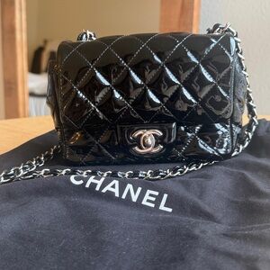 Chanel Black Quilted Crossbody Bag with Iconic CC Logo